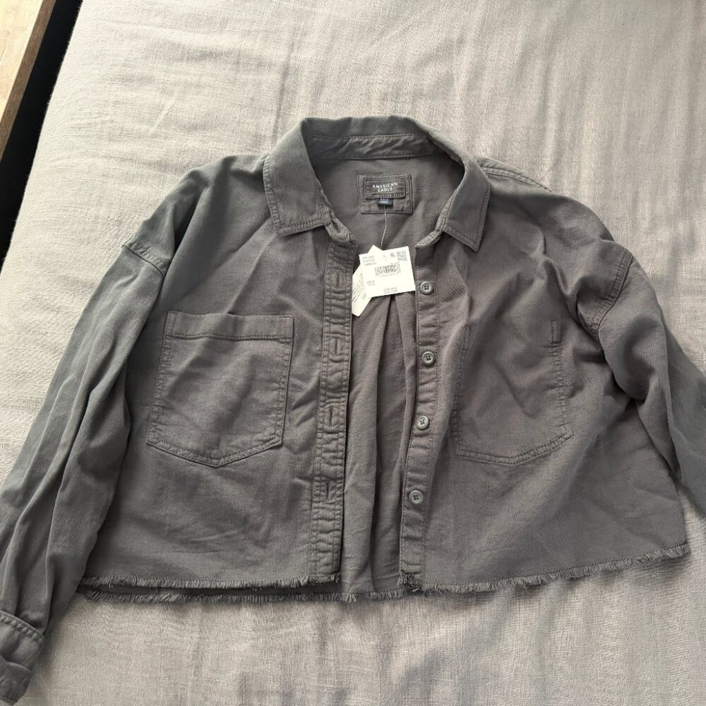 American Eagle Cropped Utility Jacket | Size M | NWT - Picture 5 of 5